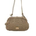 Bolso de Hombro Trenzado Beige Oscuro Bolso de Hombro Trenzado Beige Oscuro
